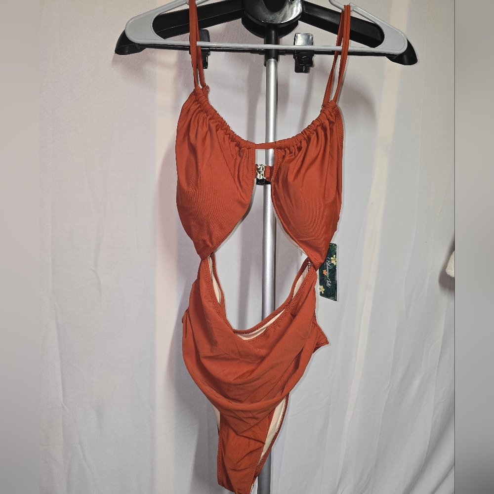 NWT* Elegant Brown One Piece Swimsuit